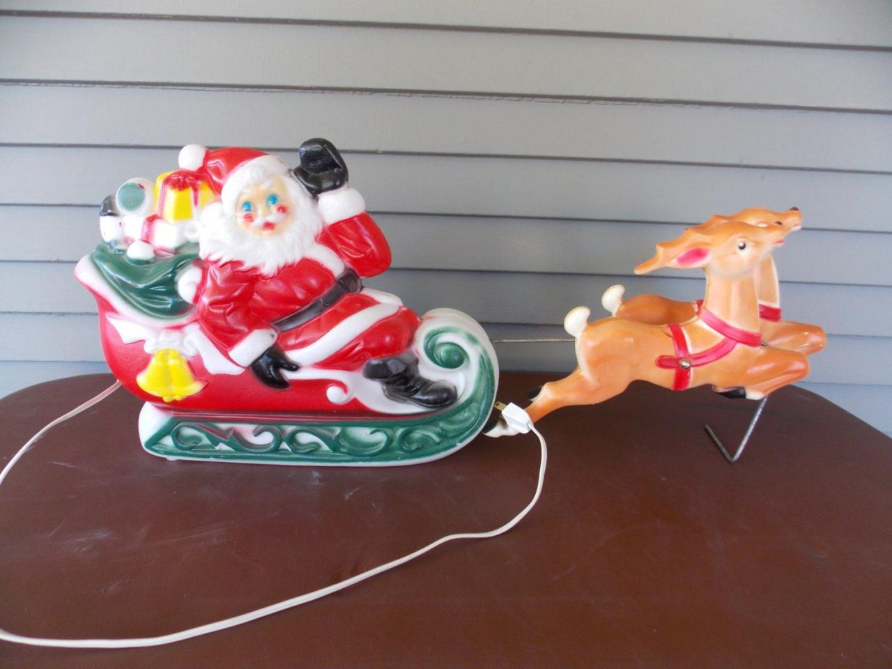 vintage plastic christmas decor Vintage Plastic Christmas Yard Decorations ZYHOMY