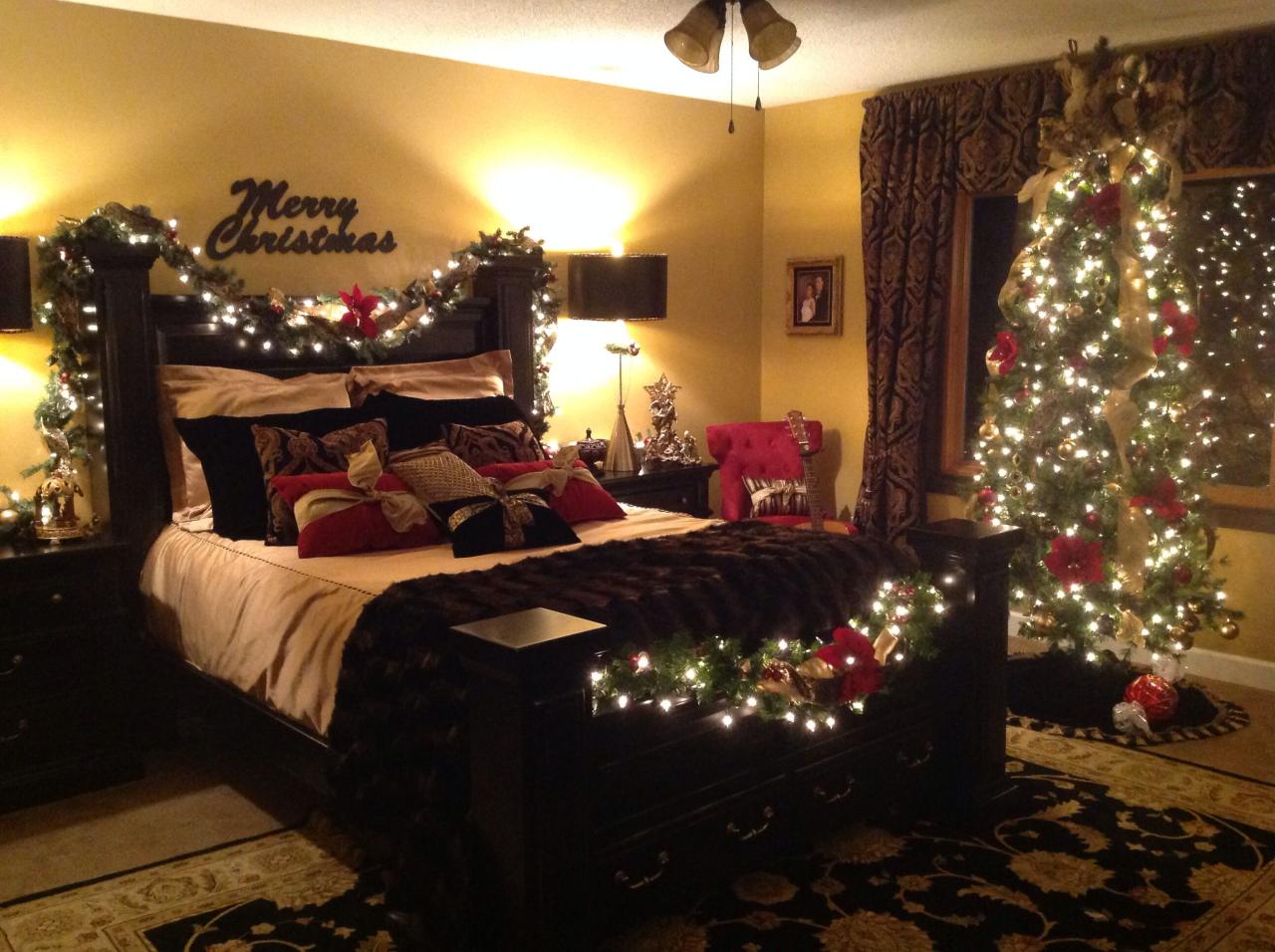 master bedroom christmas decor Christmas Master Bedroom Home, Master bedroom, Christmas bedroom