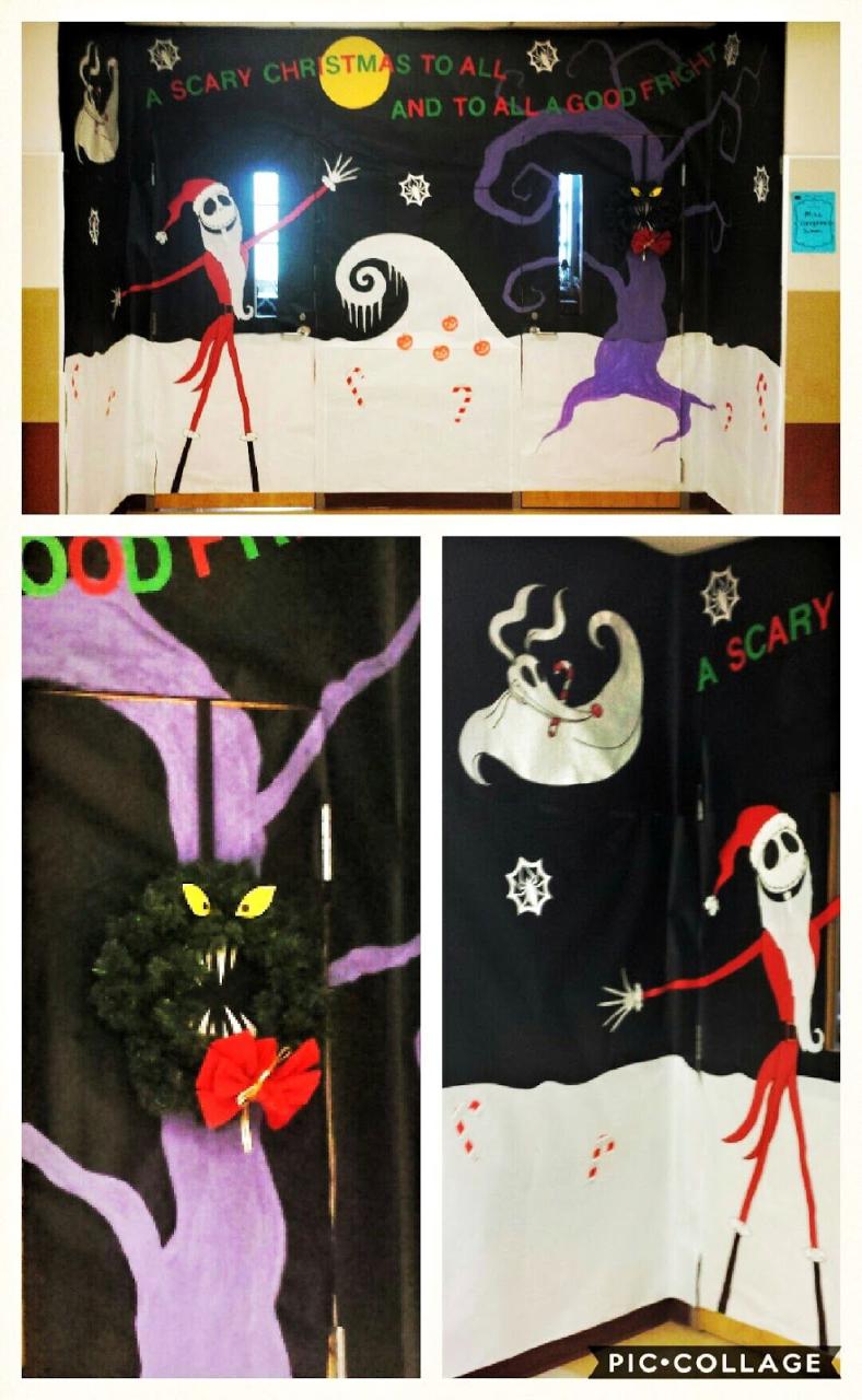 nightmare before christmas classroom decor Nightmare Before Christmas Classroom Door Decorating A Blog By Sarah Be