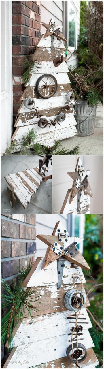 farmhouse christmas decor diy 55+ Rustic Farmhouse Inspired DIY Christmas Decoration Ideas For