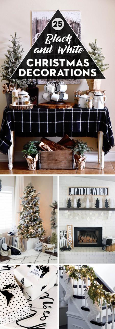 black and white check christmas decor Black And White Check Christmas Ornaments Christmas Decorations 2021