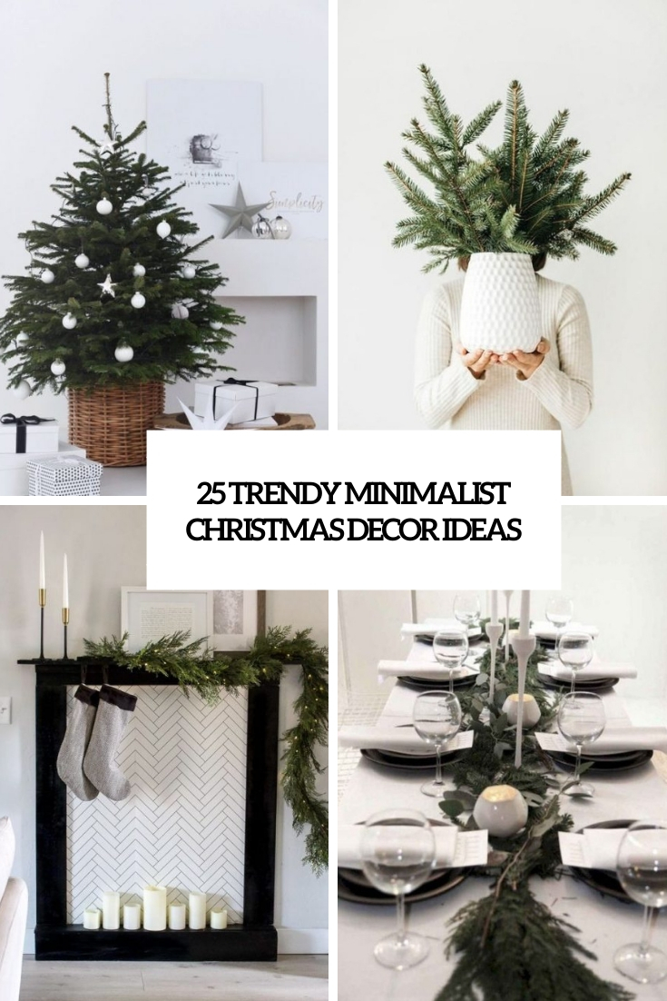 minimalist modern christmas decor minimalist christmas decor Archives Shelterness