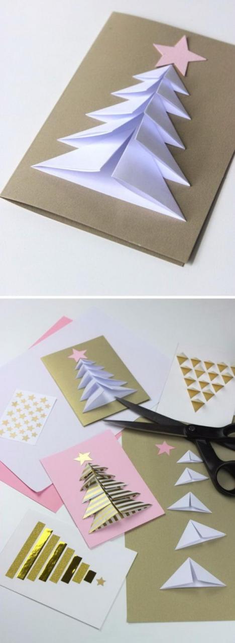 christmas card decorations ideas 20+ Handmade Christmas Card Ideas