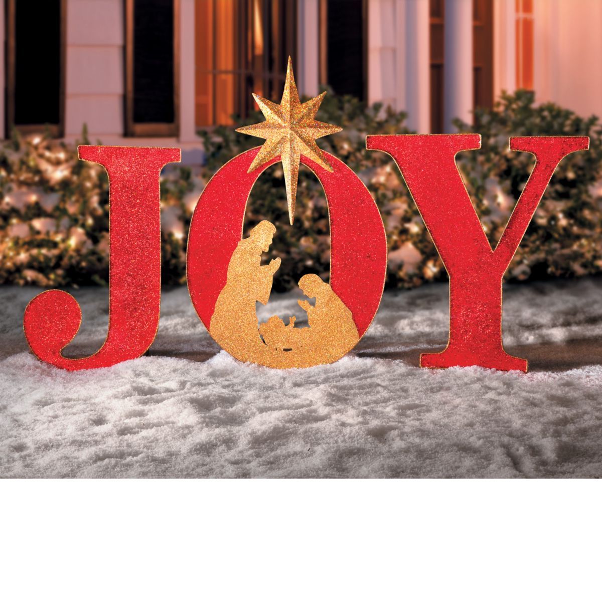 outdoor christmas decorations joy sign Joy Sign Outdoor Christmas Decoration Holiday decor christmas