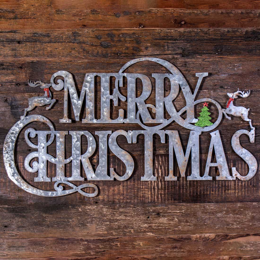 metal christmas wall decor Metal Merry Christmas Wall Decor Cracker Barrel