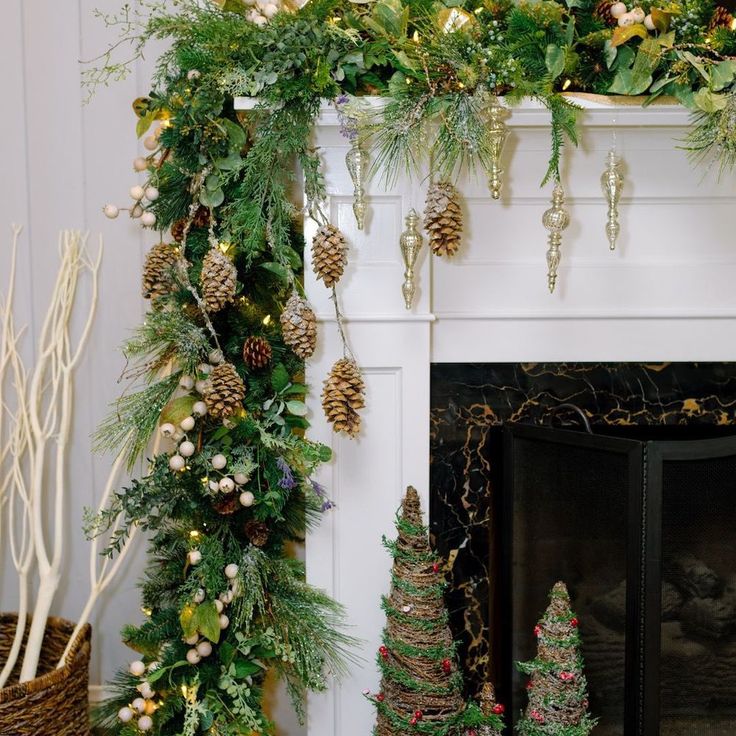 christmas mantel decorating ideas 36 Christmas Mantel Decor Ideas for a Festive Cozy Fireplace