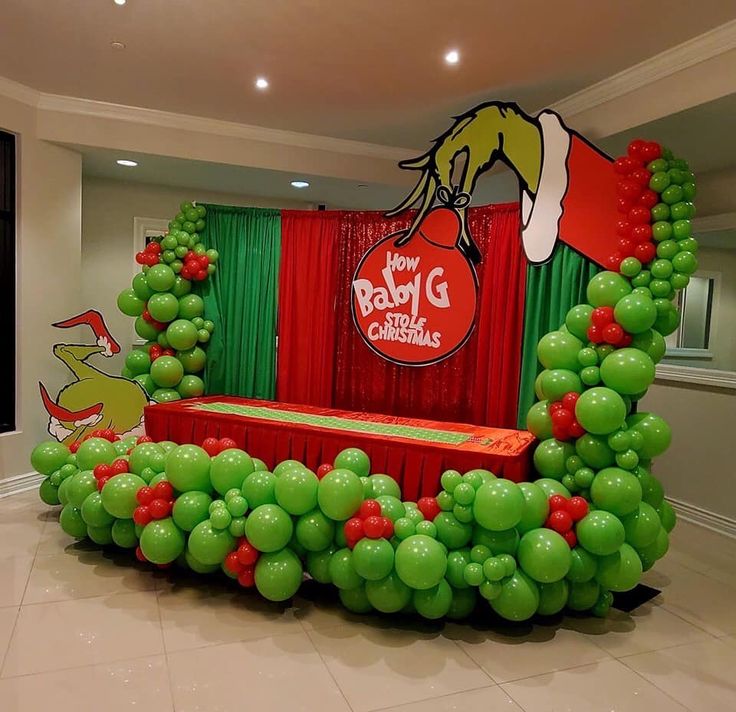 grinch christmas party decor Grinch Christmas Party, Company Christmas Party, Grinch Christmas