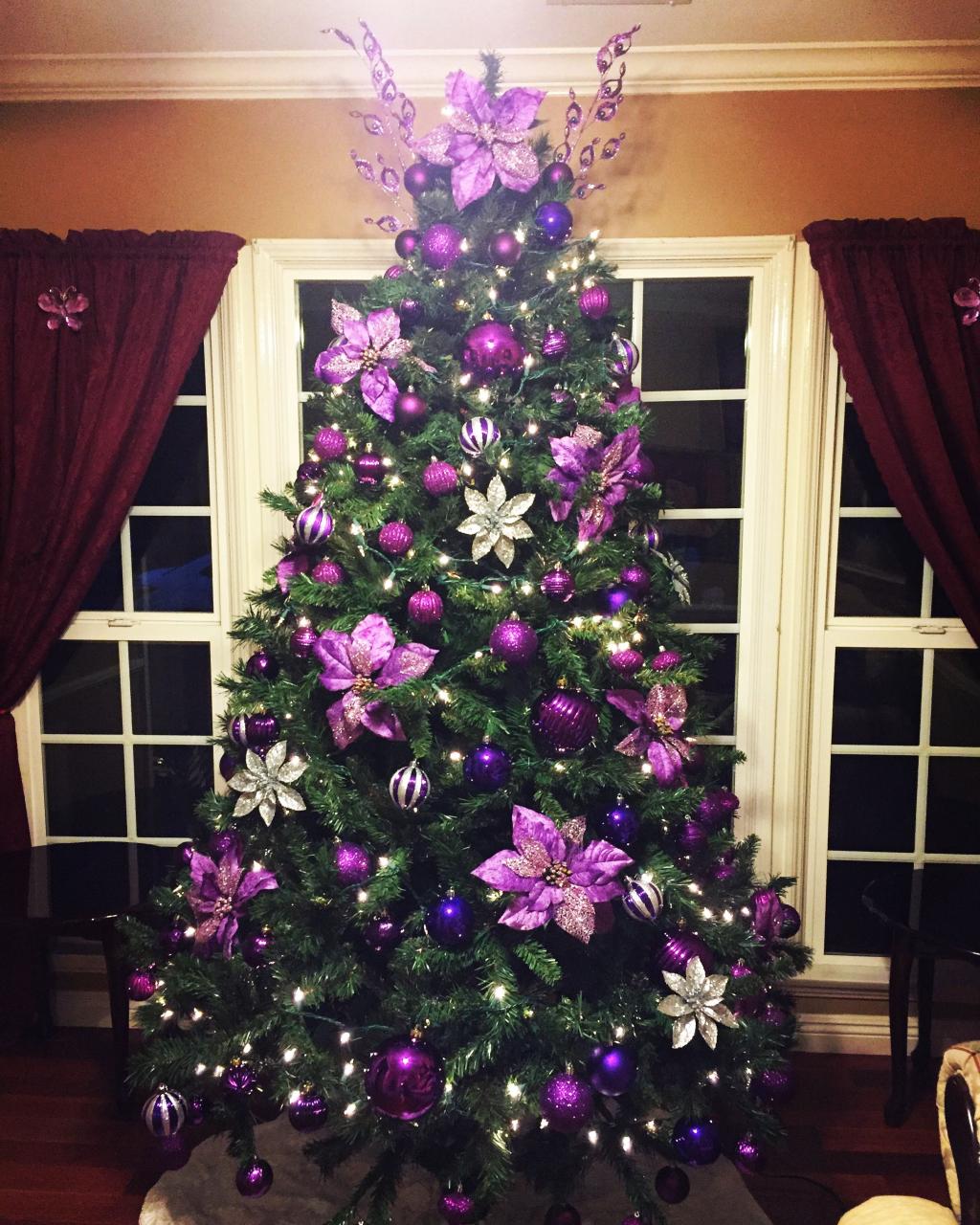 purple christmas decor ideas 30+ Purple Christmas Tree Decorations HomeDecorish