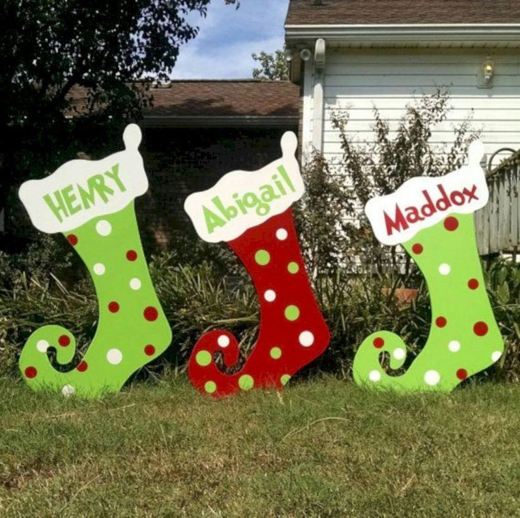 christmas decorations outdoor homemade 40+ Magical DIY Christmas Yard Decorating Ideas Outdoor christmas diy