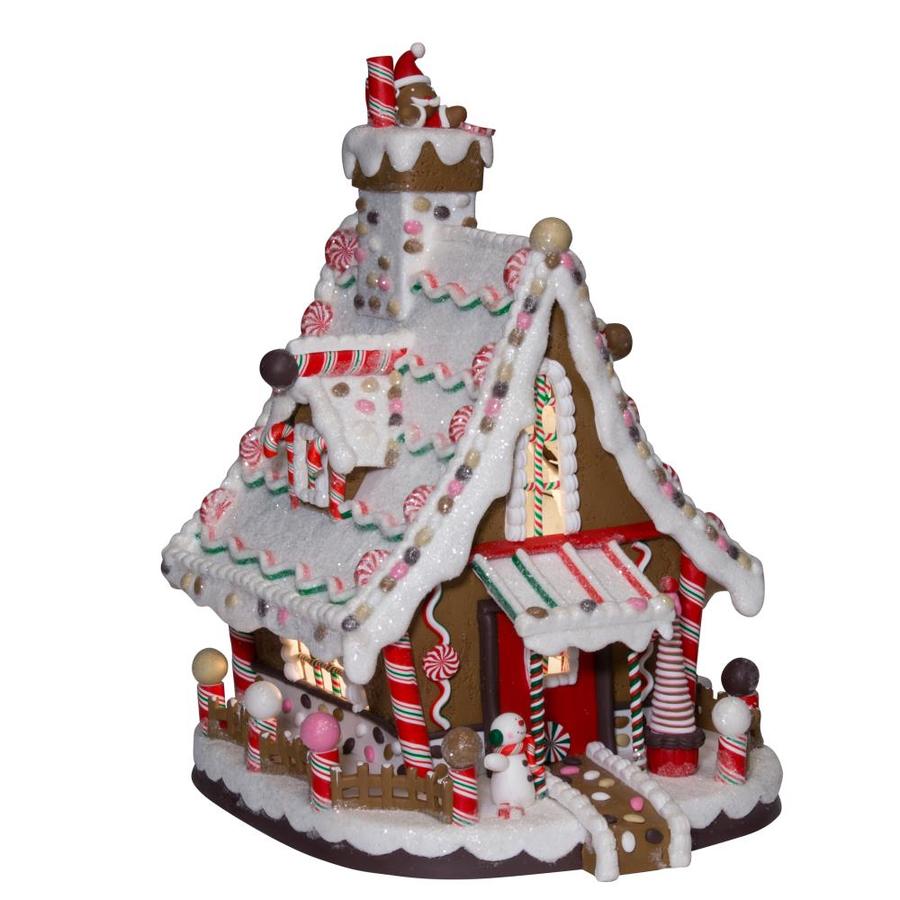 kurt adler christmas decor Kurt S. Adler Kurt Adler 12in Lighted Christmas Gingerbread House in