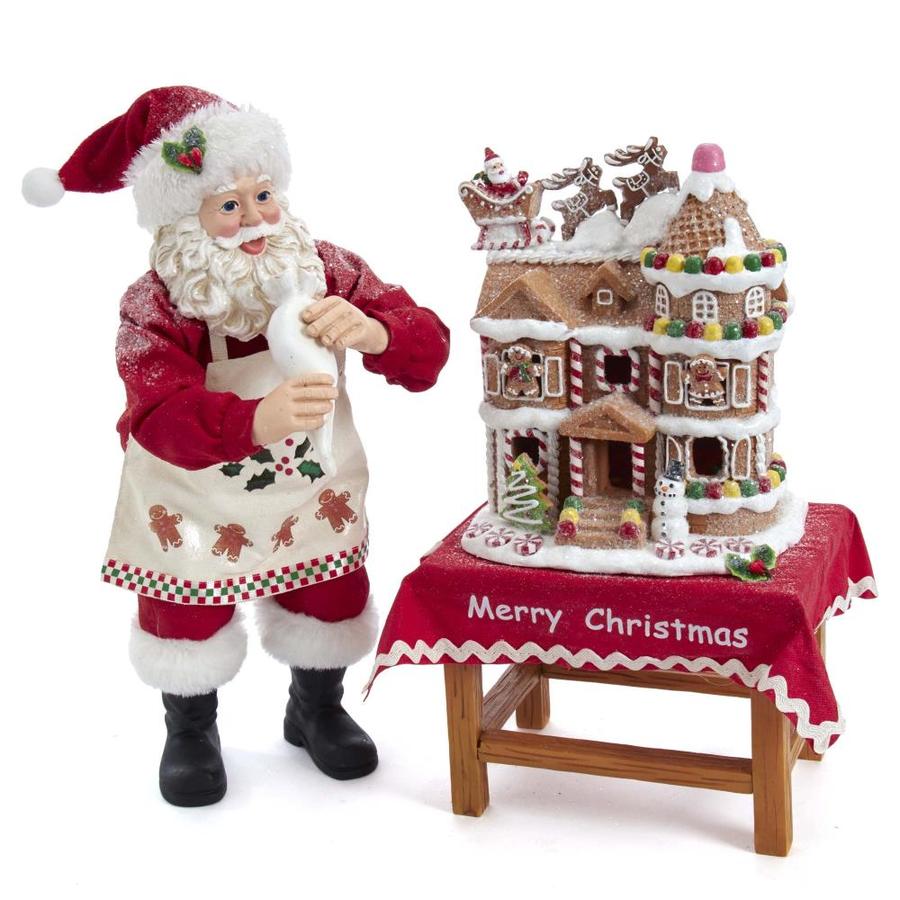 kurt adler christmas decor Kurt S. Adler Kurt Adler 10.5in BatteryOperated Fabriche Santa