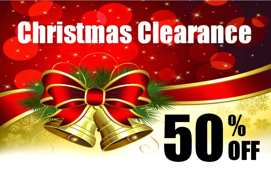 christmas decor sale clearance Ben Franklin Crafts and Frame Shop 50 Off Christmas Clearance Sale in