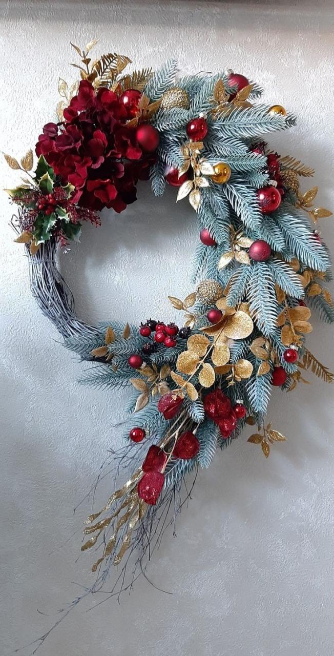 christmas wreath wall decor Christmas wall decor in 2024 Christmas decorations centerpiece