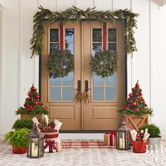 christmas decor around front door 13 Christmas Front Porch Ideas to the Season with Style Front