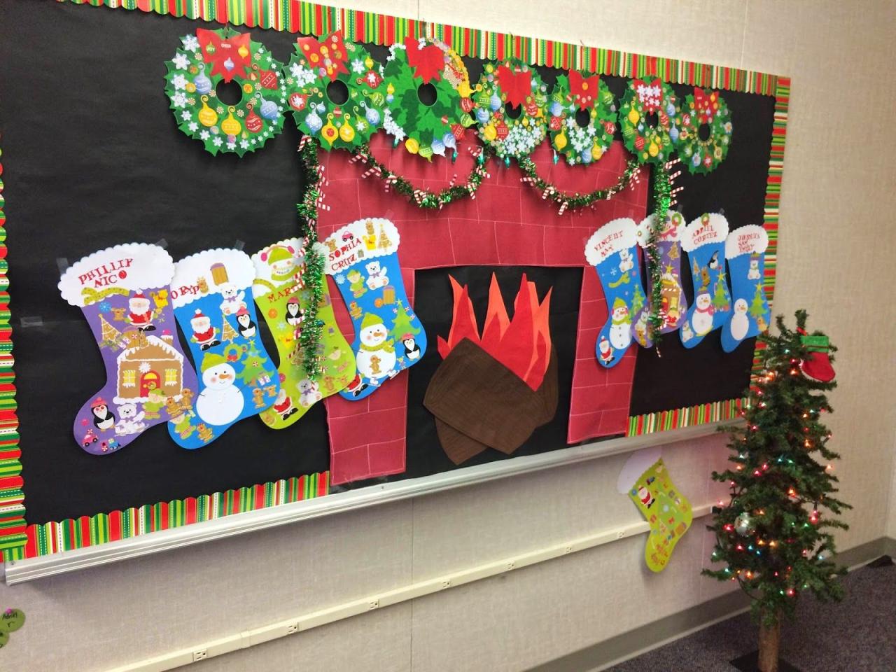 christmas decoration ideas for school board Christmas Bulletin Board Decorations for the Modern SLP