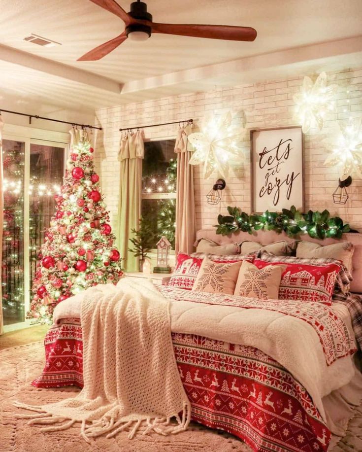 christmas bedroom decor pinterest Merry Christmas From Our Home To Yours 70 Christmas Decor Ideas Ý