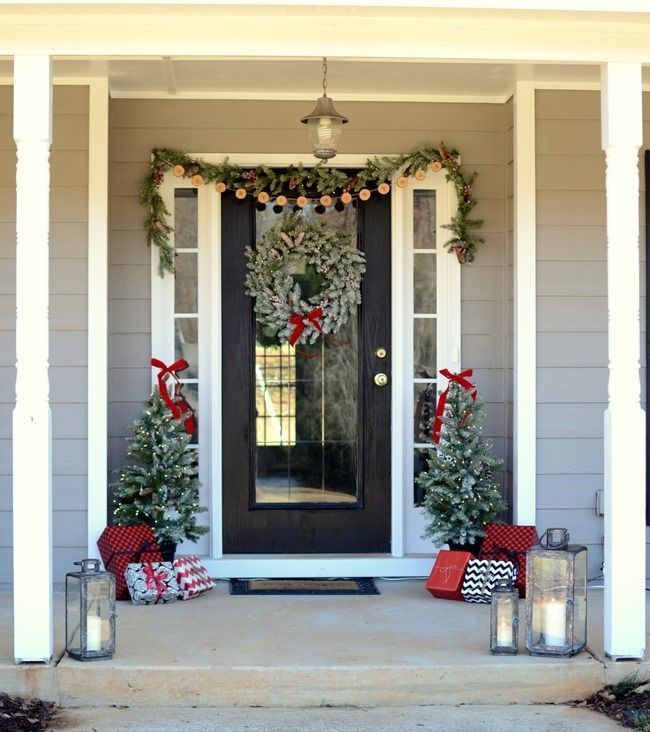 farmhouse front porch christmas decor Farmhouse Christmas Front Porch