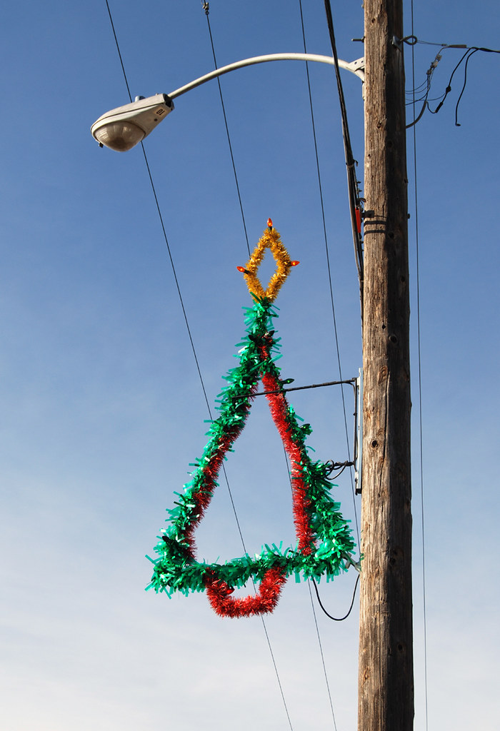 light pole christmas decor Christmas Tree Light Pole Decoration a photo on Flickriver