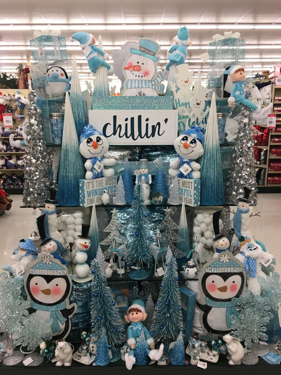 jack frost christmas decor Jack Frost Blue christmas, Christmas penguin, Hobby lobby decor