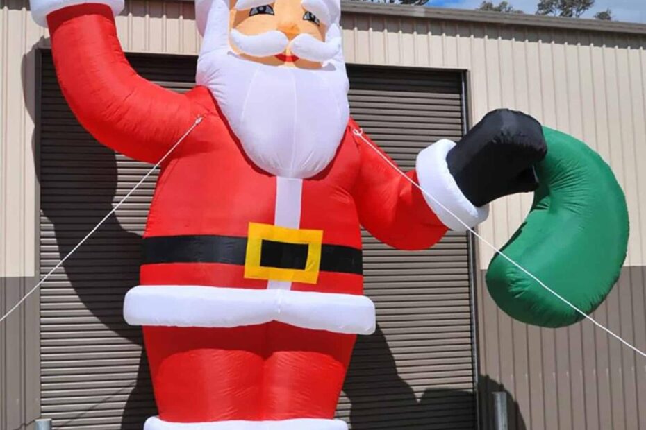 christmas decorations outdoor inflatable decorations 6M Giant Christmas Santa Claus Inflatable Large Outdoor Decoration