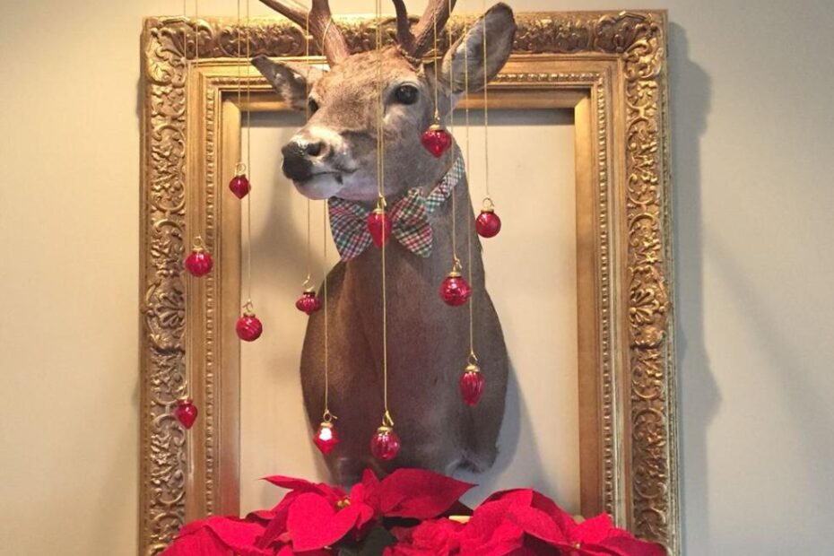 deer head christmas decor 20+ Deer Head Christmas Decoration