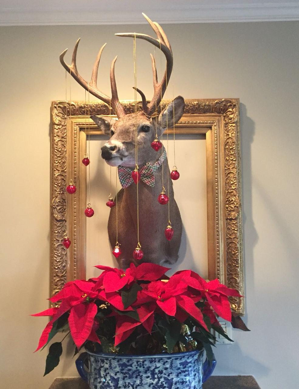 deer head christmas decor 20+ Deer Head Christmas Decoration