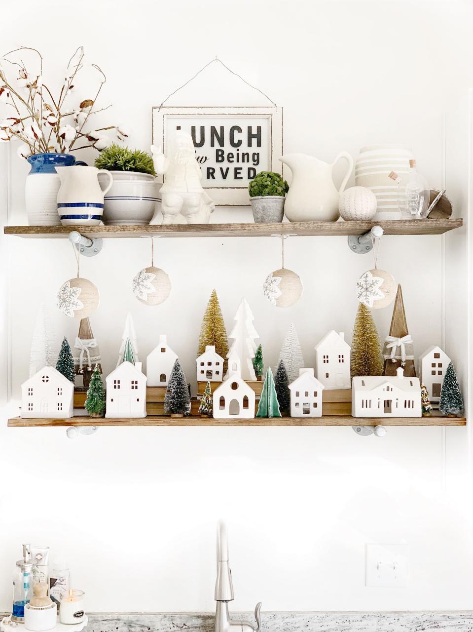 little white houses christmas decor White ceramic houses. Christmas decor Christmas decor diy, Christmas