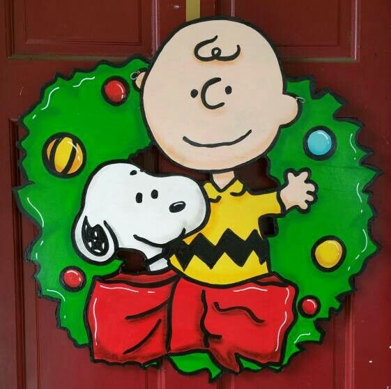 charlie brown christmas door decor Christmas cutouts, Snoopy christmas, Christmas yard decorations