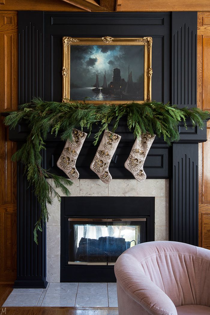 black fireplace christmas decor 95 best Black Fireplaces images on Pinterest Fireplace ideas