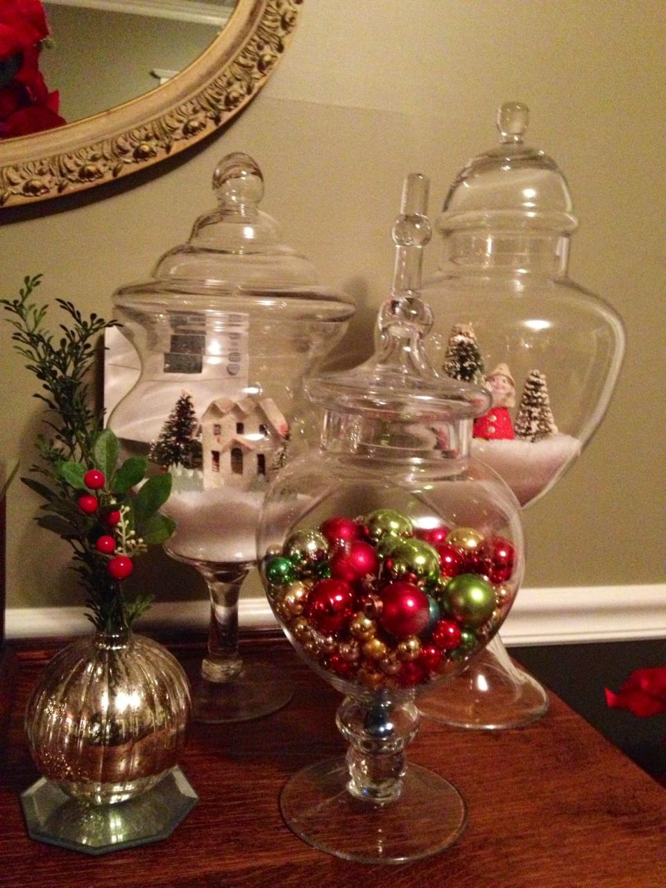 christmas decorating ideas with apothecary jars My Christmas Apothecaries Christmas apothecary jars, Christmas