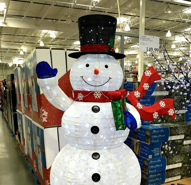 christmas decorations outdoor costco Outdoor Lighted Snowman Costco Outdoor Lighting Ideas