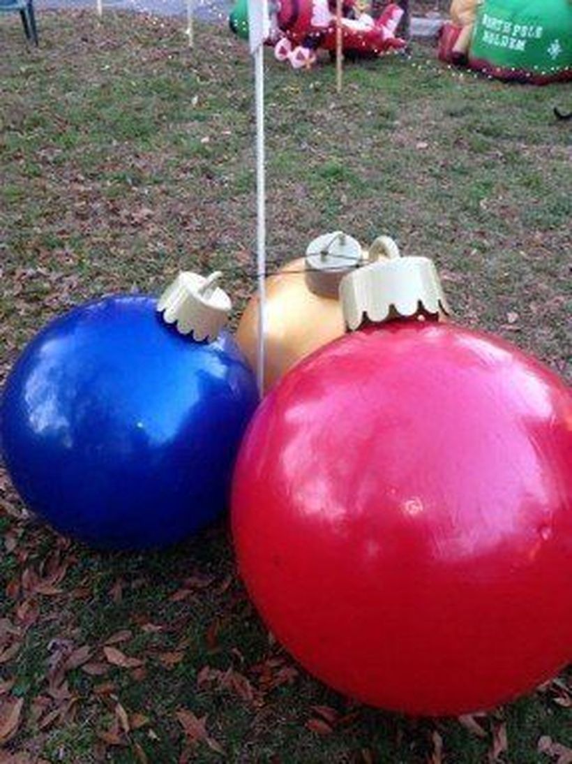 christmas decorations outdoor balls 10+ Outdoor Christmas Ball Decorations HomeDecorish