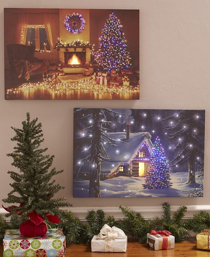 light up christmas wall decor led lighted christmas wall art Juli Perreault