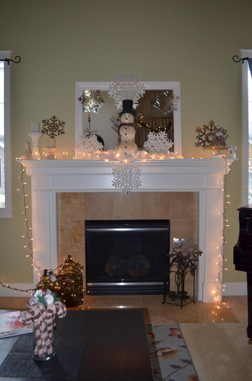 winter mantel decor after christmas 36 Winter Wonderland Ideas for Best Mantel Design