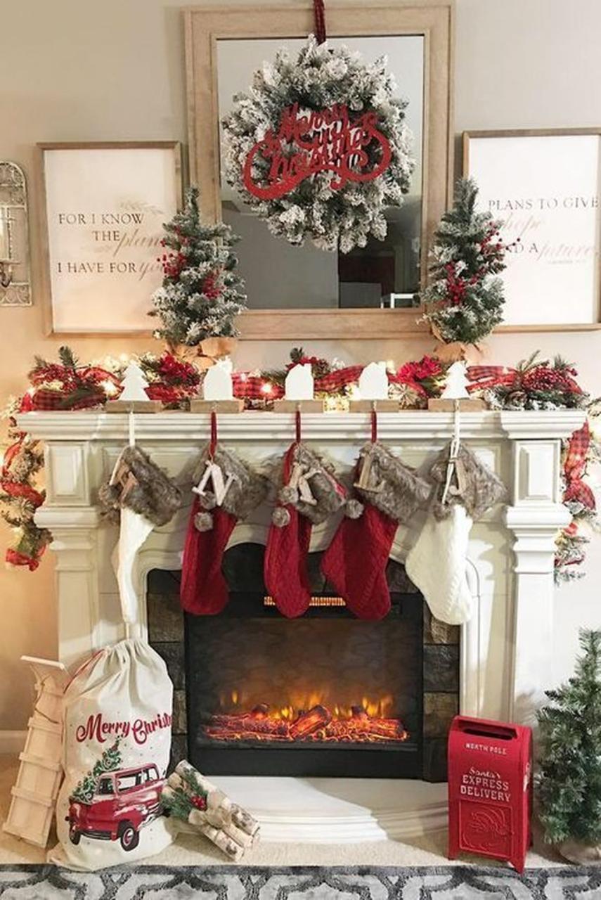 christmas mantel decorating ideas List Of Decorating Mantels For Christmas 2022 adriennebailoncoolschw