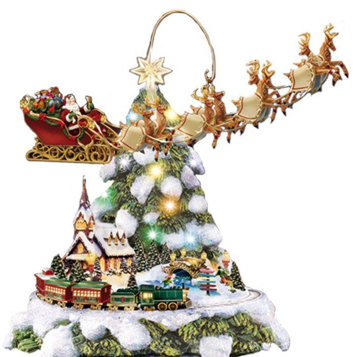 thomas kinkade christmas decor Thomas Kinkade 'Wonderland Express' Christmas Tree Unique christmas