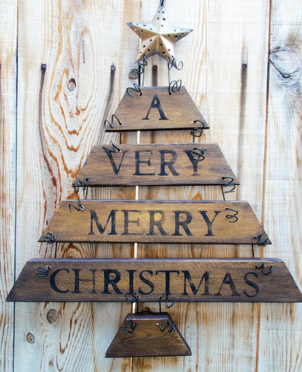 rustic christmas wall decor Rustic Christmas Wall Decor