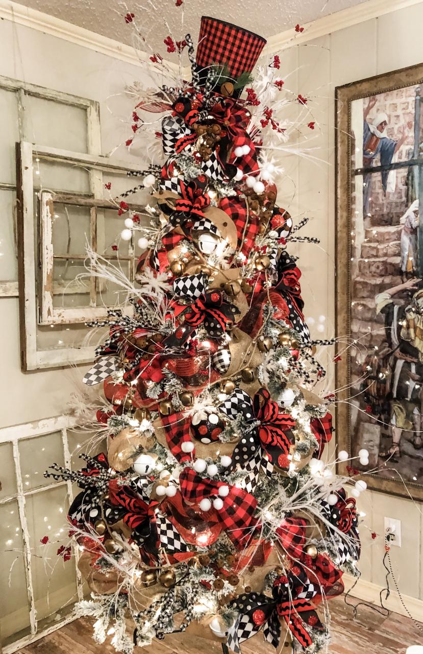 christmas decor red and black plaid 40 best christmas tree decor ideas inspirations for 2019 Artofit