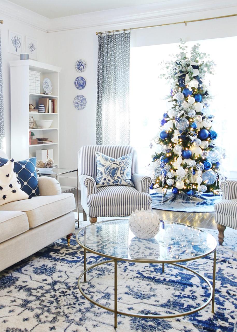 christmas decoration ideas blue Have a "Blue Christmas" With These Decor Ideas