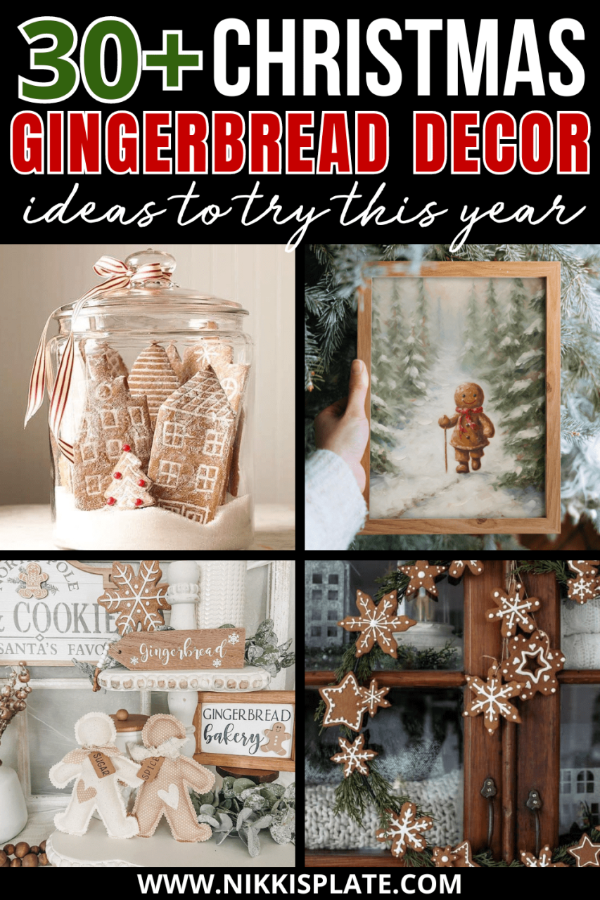 gingerbread christmas decor ideas 30 Gingerbread Christmas Decor Ideas You Will Love! NP