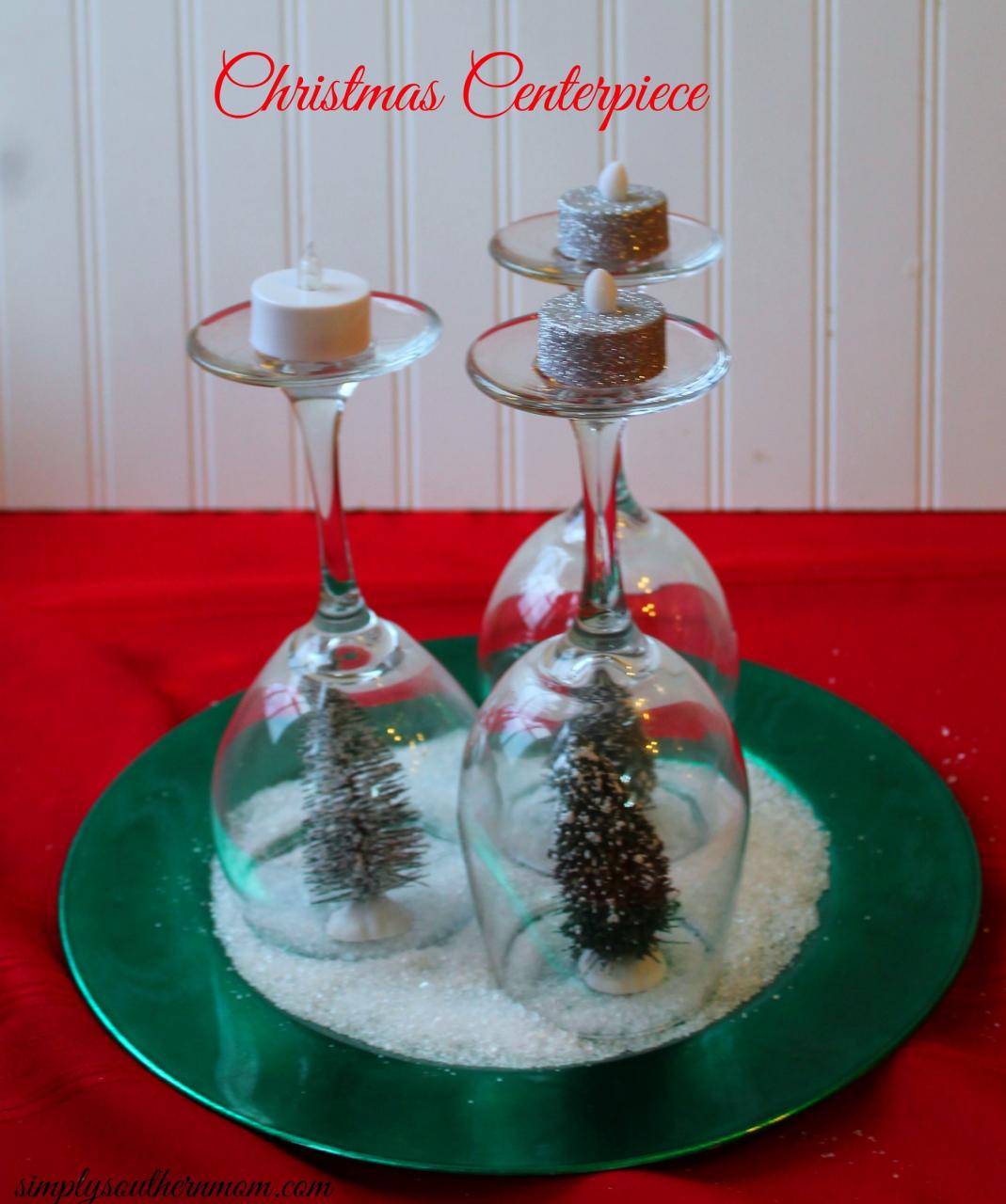 christmas centerpiece ideas diy How to Make A Simple Holiday Tree Christmas Centerpiece Simply