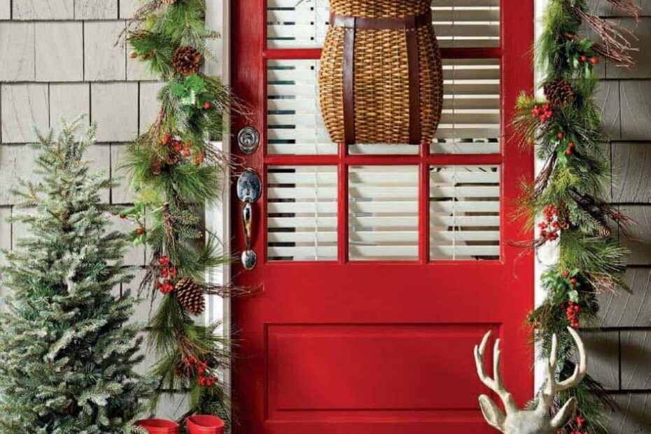 country christmas outdoor decorating ideas 40+ Fabulous RusticCountry Christmas Decorating Ideas