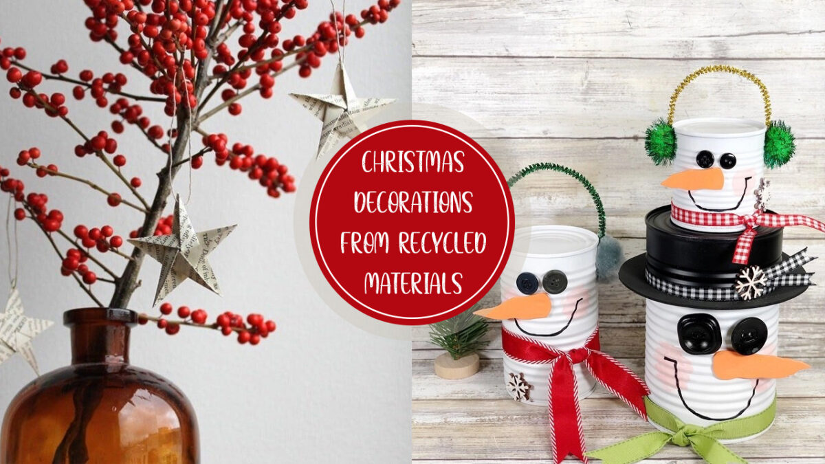 christmas decorations ideas made from recycled materials 50+ Recycled Christmas Decorations Made From Material at Home