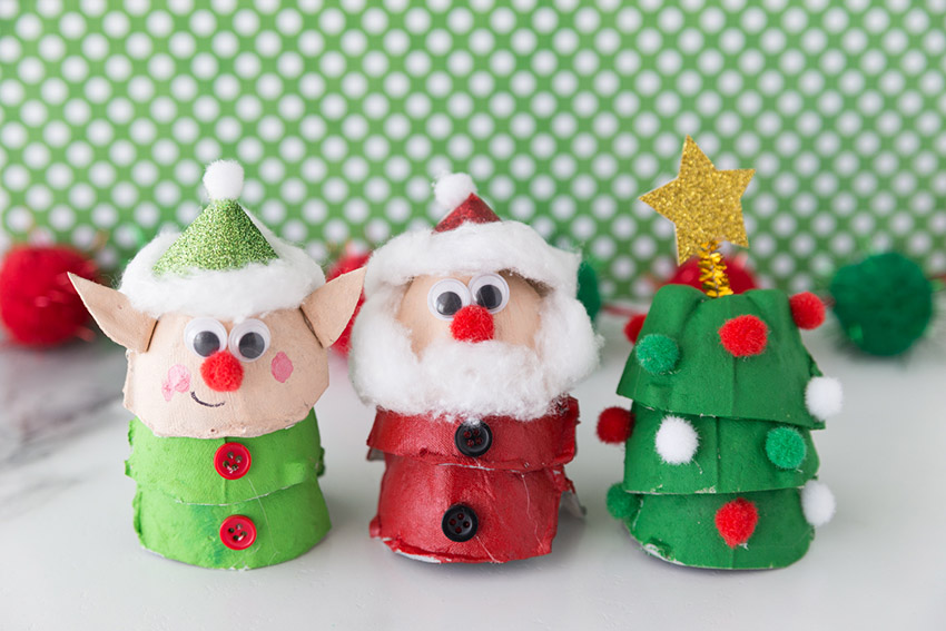 christmas decor using egg tray Egg Carton Crafts 50 Cool Ideas Kids Will Love! Mod Podge Rocks