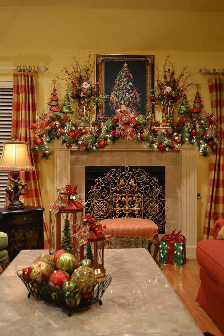 christmas mantel decorating ideas 50+ Absolutely fabulous Christmas mantel decorating ideas