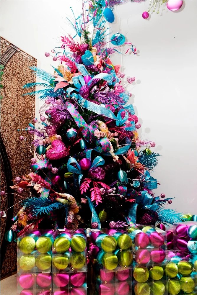 colorful christmas decor ideas 45 Colorful Christmas Tree Decorations Ideas Decoration Love