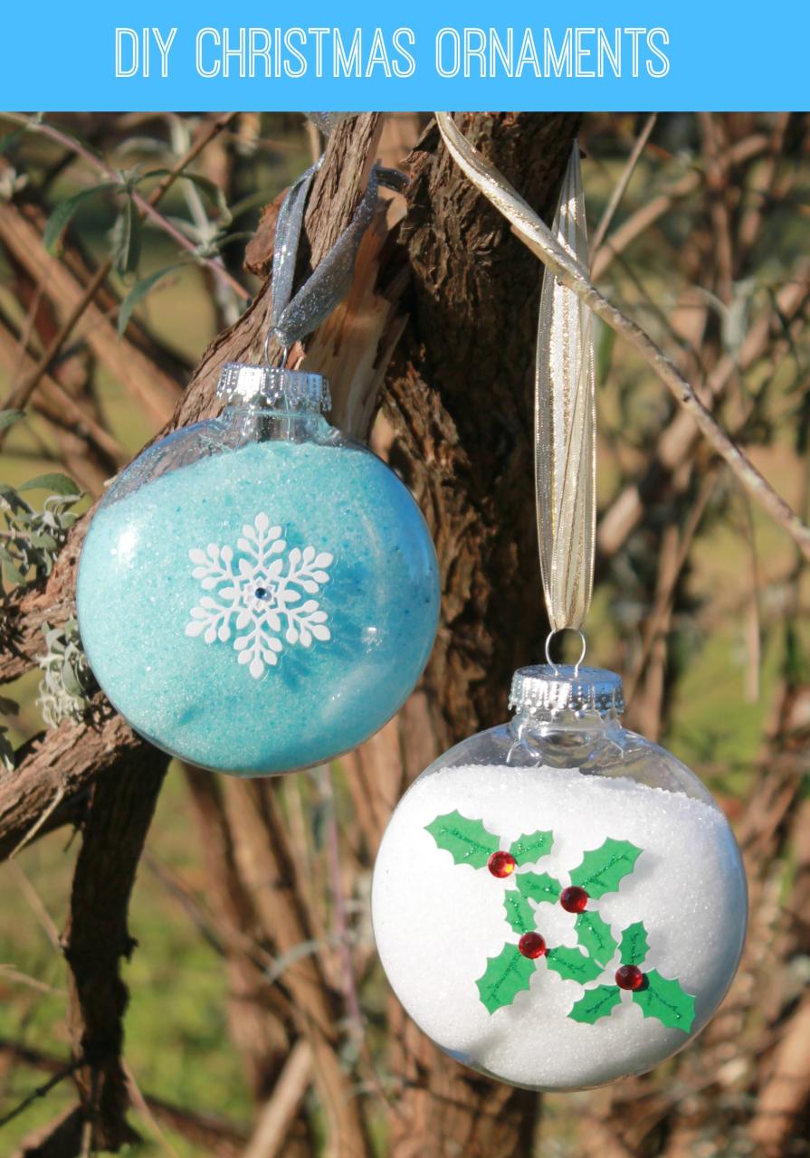 christmas ornament ideas homemade Easy DIY Snowflake Christmas Ornament Simply Southern Mom