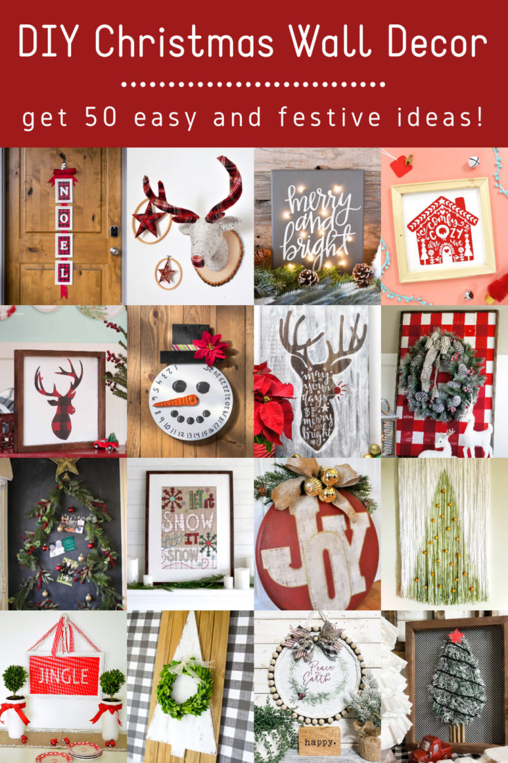 diy wall christmas decor Christmas Wall Decor 50 Festive DIY Projects! Mod Podge Rocks