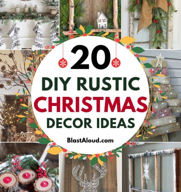 rustic christmas wall decor 20 DIY Rustic Christmas Decor Ideas For That Cozy Christmas Charm