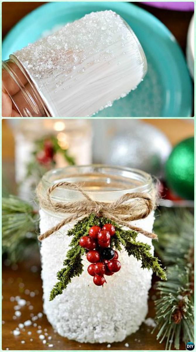 christmas decorating ideas using mason jars DIY Christmas Mason Jar Lighting Craft Ideas [Picture Instructions]